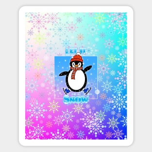 Christmas Penguin Sticker